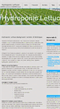 Mobile Screenshot of hydroponicslettuce.com
