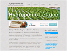 Tablet Screenshot of hydroponicslettuce.com